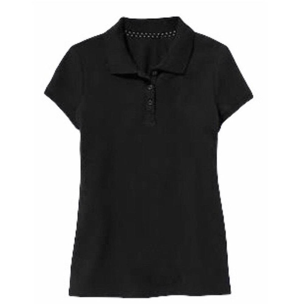 OLD NAVY Girl’s Short-Sleeve Pique Polo in Black